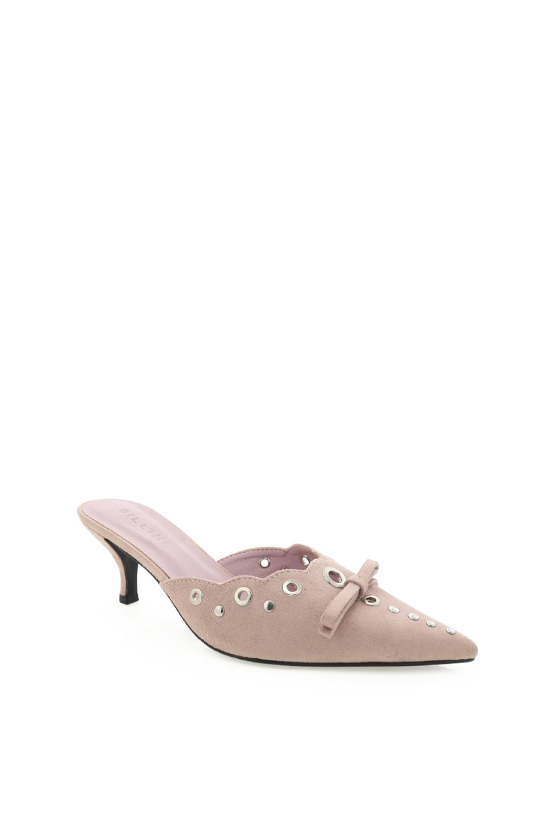 dusty rose tony bianco heel - suede pink kitten heel - vintage inspired tony bianco heel dupe