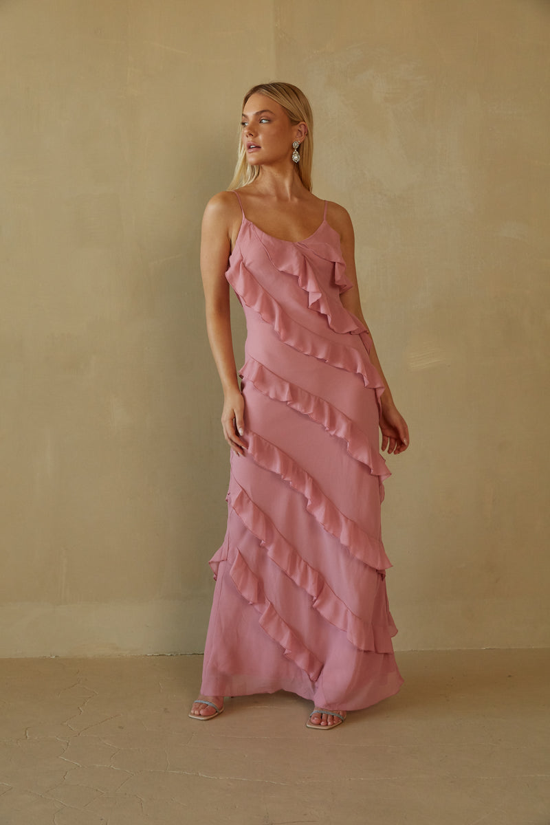 Elizabeth Tiered Ruffle Maxi Dress • Shop American Threads Women's