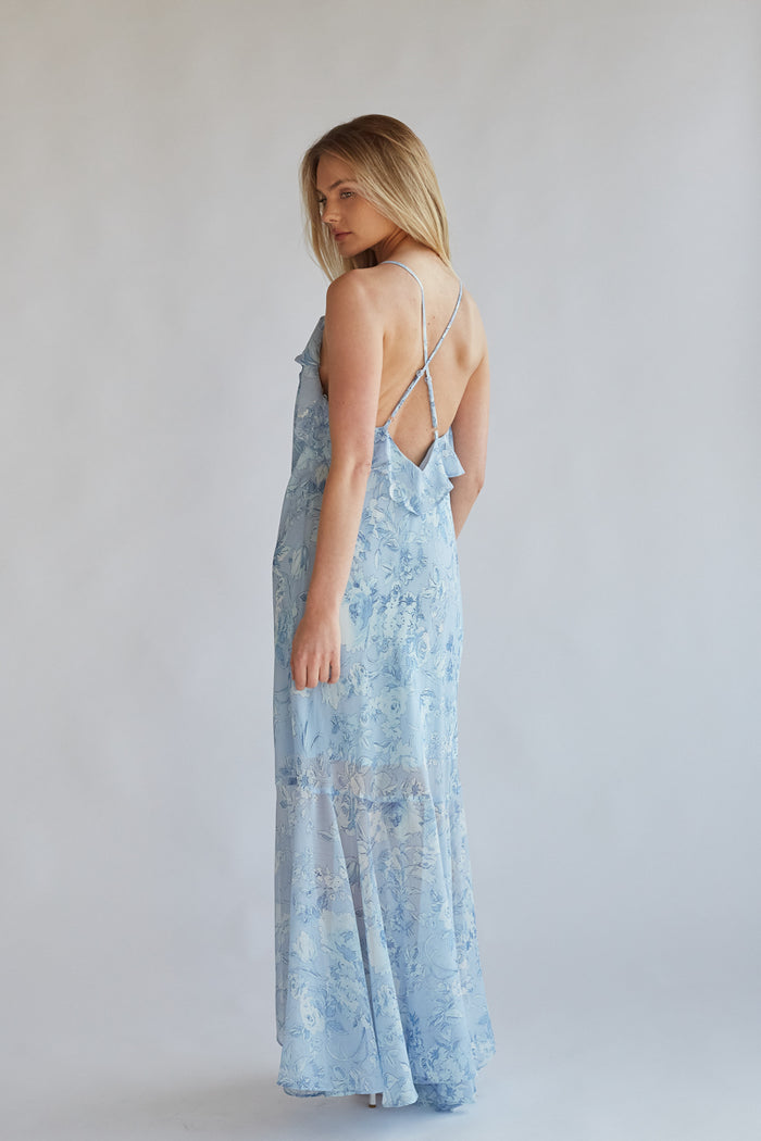 Ellery Floral Ruffle Maxi Dress Shop American Threads Boutique Ellery Floral Ruffle Maxi Dress Shop American Threads Boutique