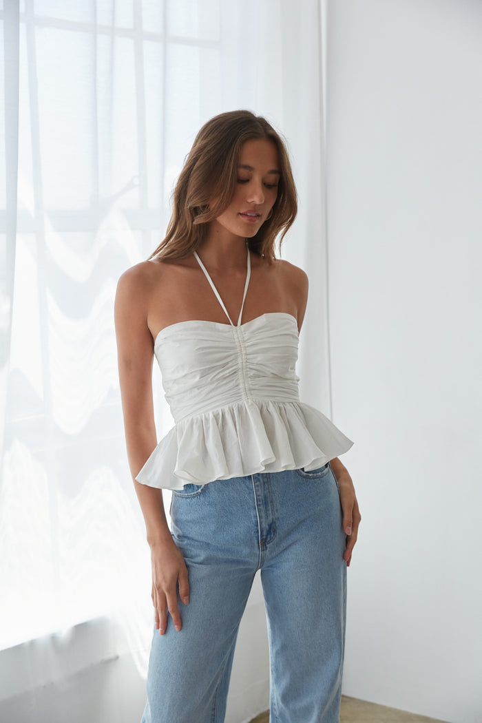 April Puff Sleeve Wrap Crop Top • Shop American Threads Women's Trendy  Online Boutique – americanthreads