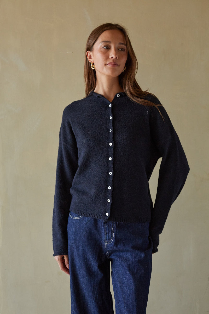 Frances Button Up Cardigan Sweater | Shop American Threads Boutique