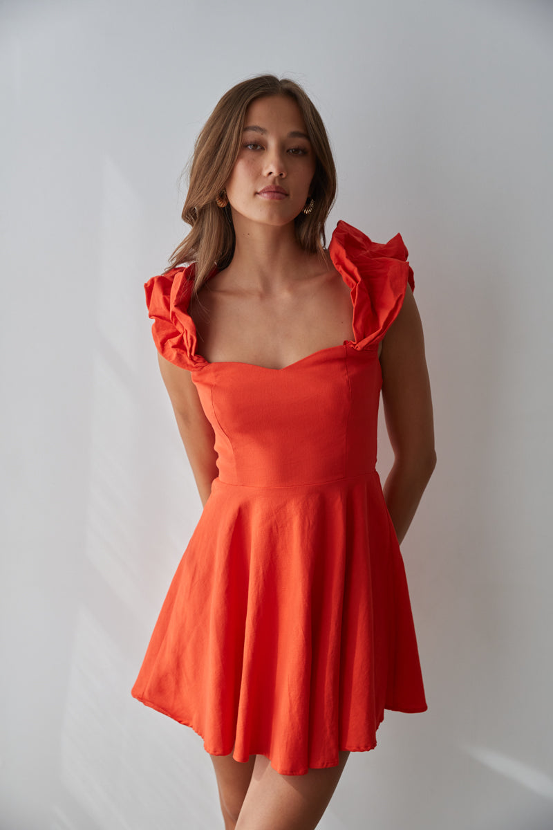 Women's Strappy Red Fit And Flare Midi Dress - Future Collective™ With  Reese Blutstein Red 30 : Target