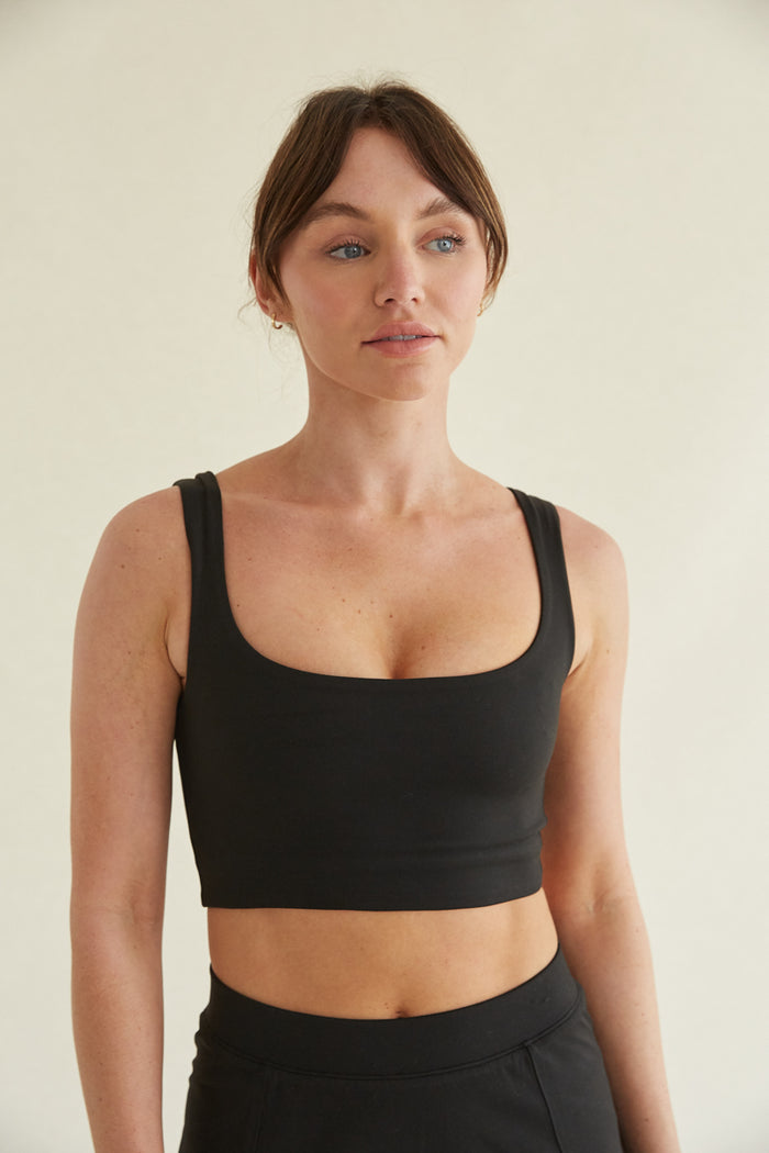 lifting and butter-soft cropped tank top activewear