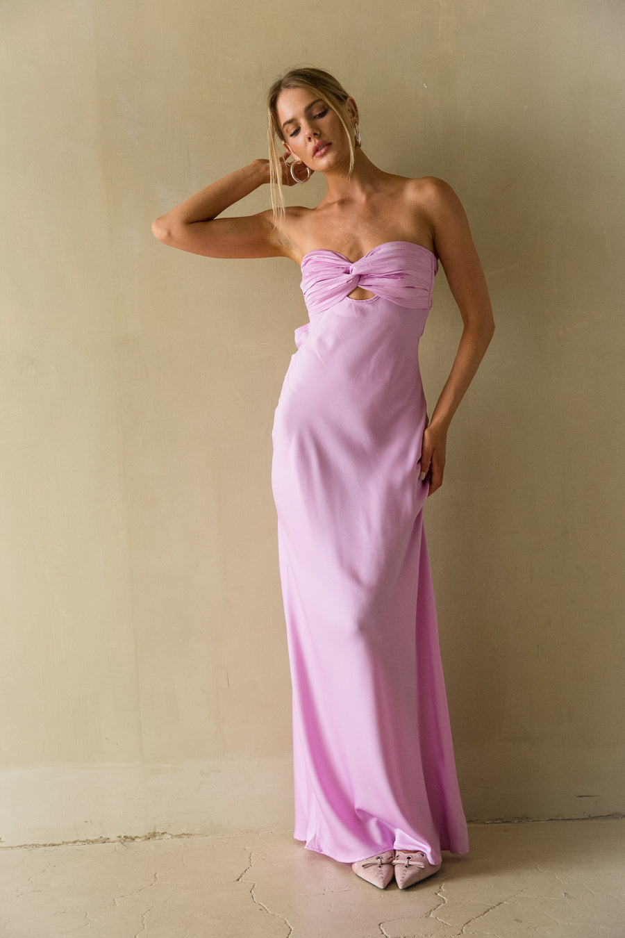 Kira Keyhole Open Back Maxi Dress