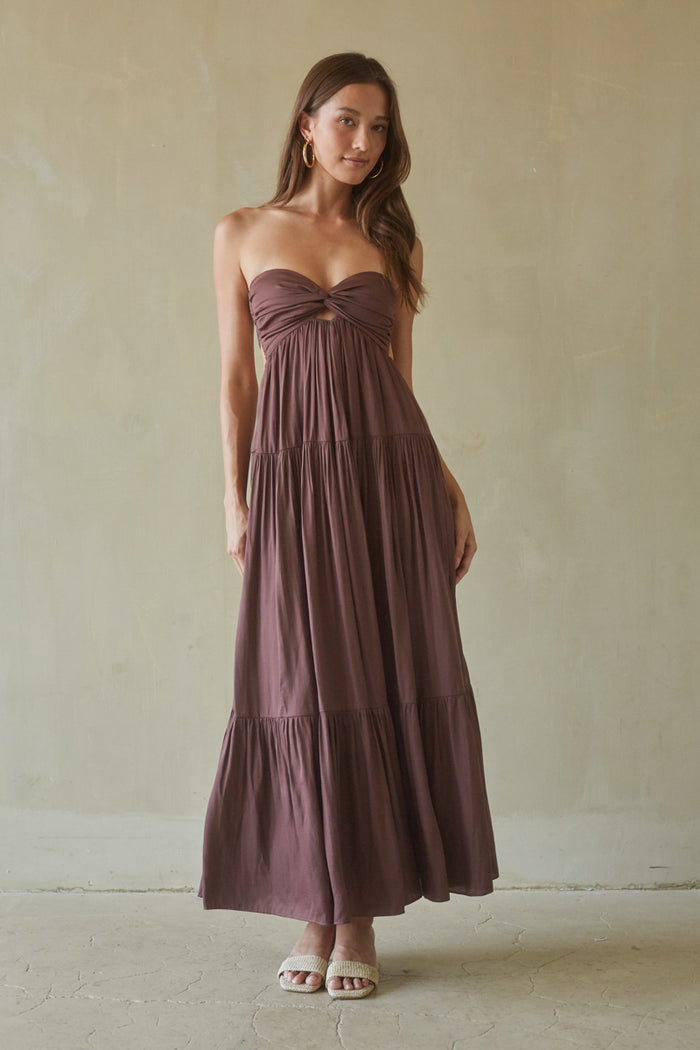 Lilith Twist Front Maxi Dress | Shop American Threads Boutique Lilith Twist Front Maxi Dress | Shop American Threads Boutique