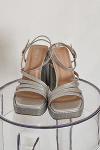 silver heels for homecoming - sparkle heels