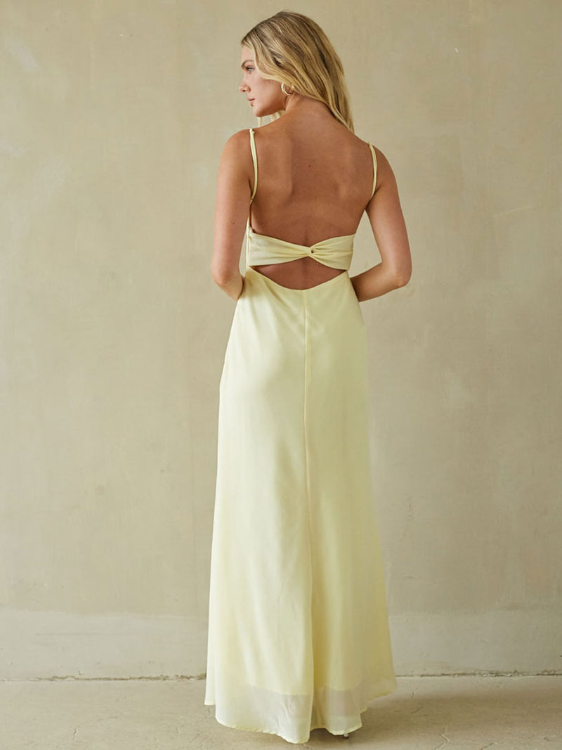 McKall Chiffon Maxi Dress | Shop American Threads Boutique Light Blue / M McKall Chiffon Maxi Dress | Shop American Threads Boutique Light Blue / M