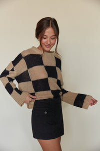Melrose Checkered Sweater