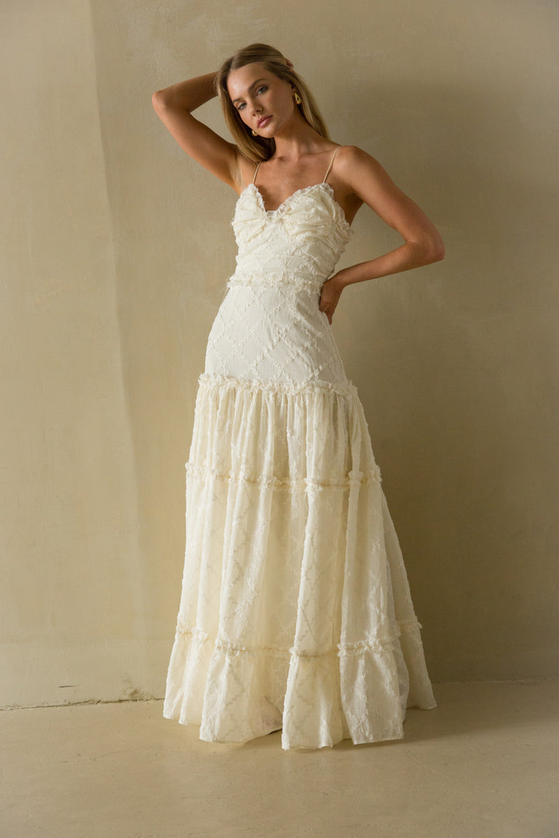 Percy Strapless Lace Maxi Dress Shop American Threads Boutique