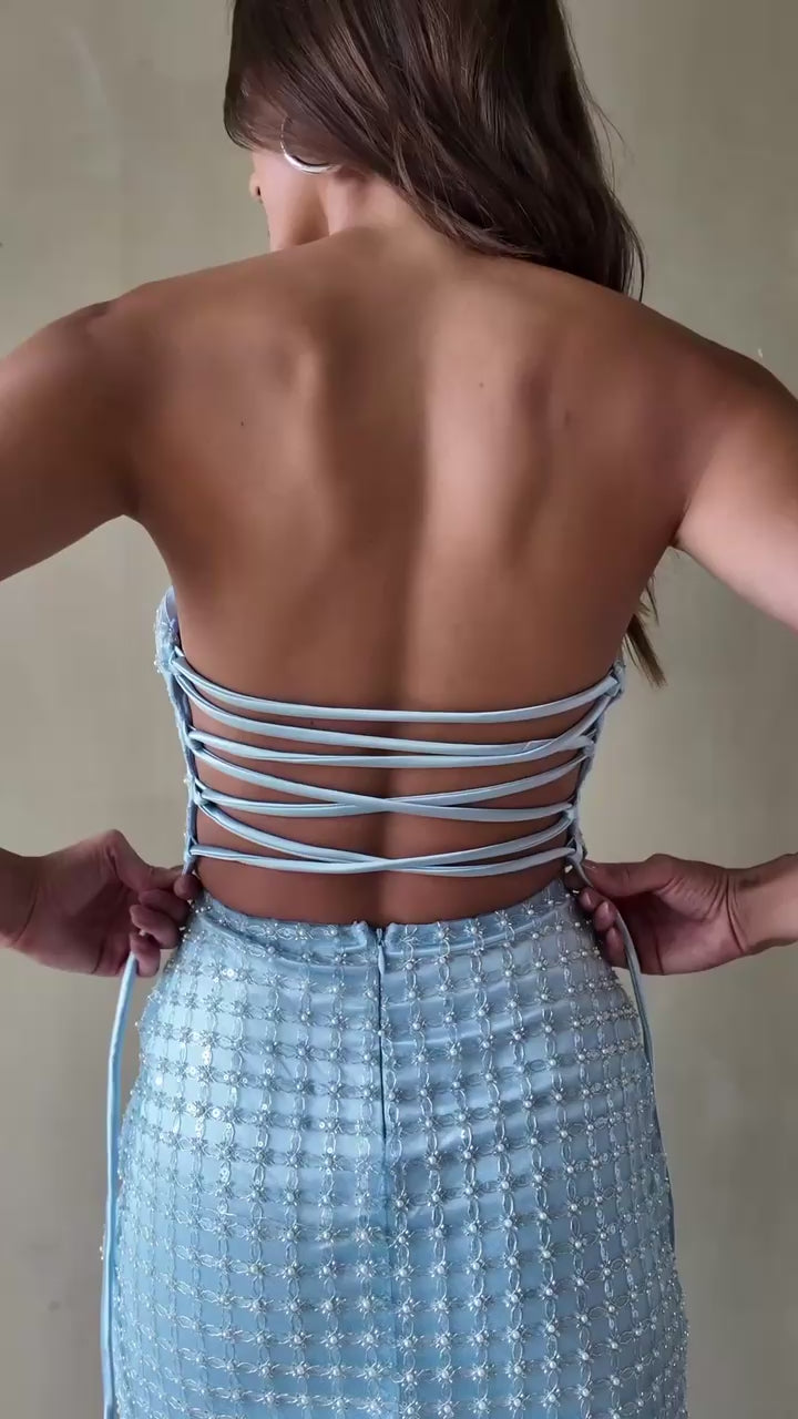 blue-image | homecoming sparkly blue dress