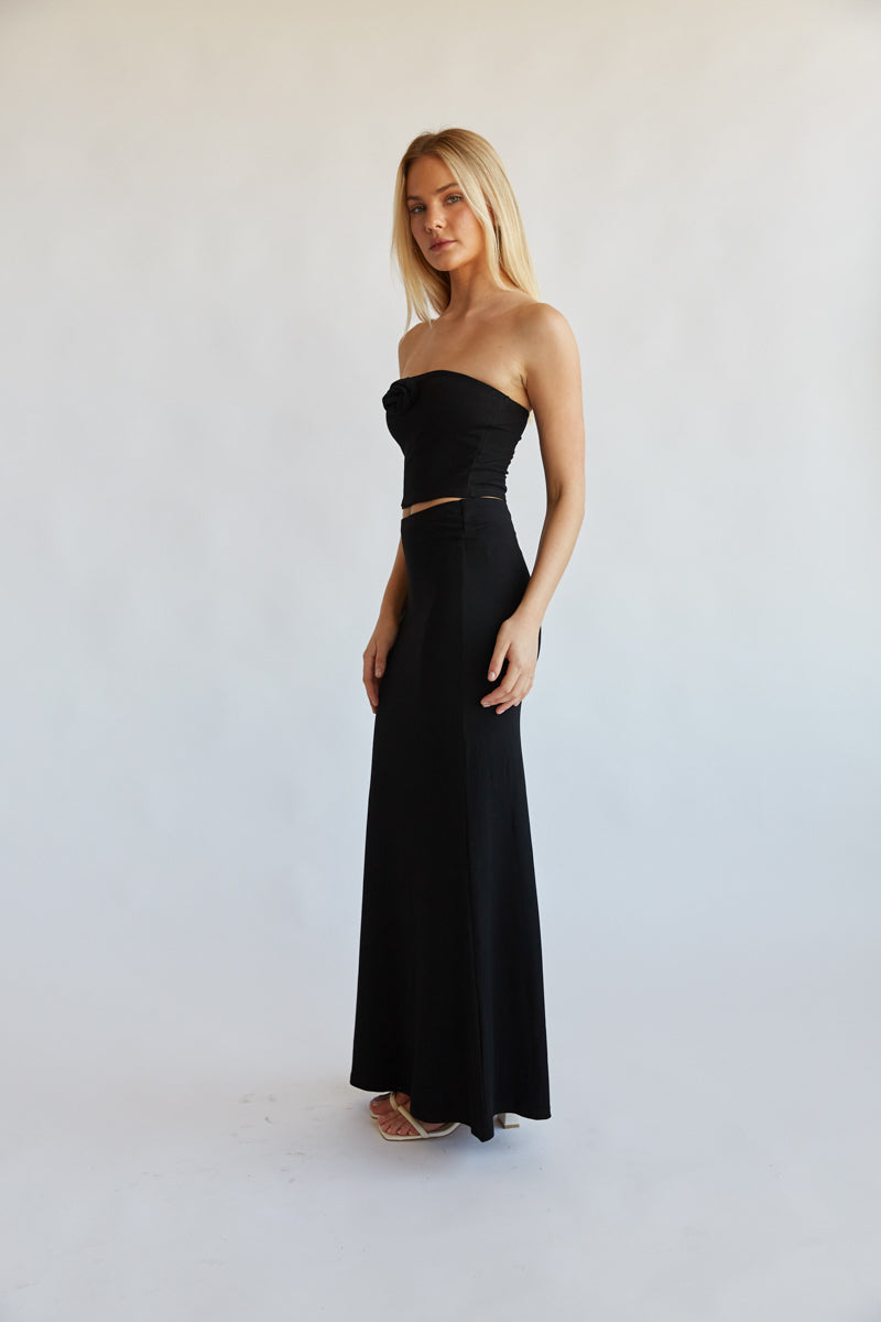 Rosalyn Rosette Tube Top Shop American Threads Women's Trendy Online Boutique Black / M Rosalyn Rosette Tube Top Shop American Threads Women's Trendy Online Boutique Black / M