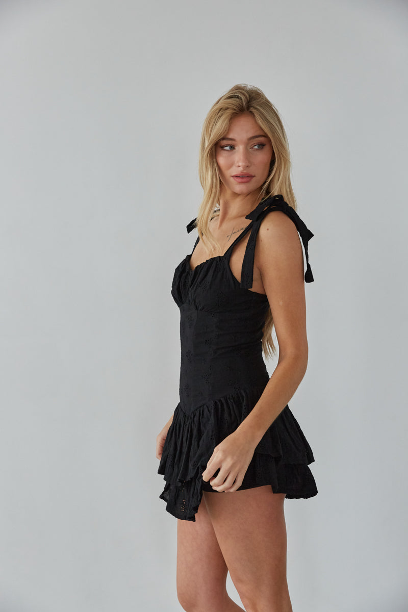 Sabrina Eyelet Lace Romper • Shop American Threads Women’s Trendy