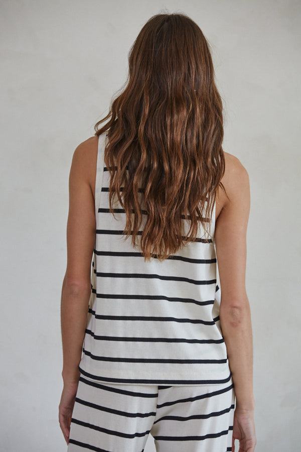 Sailor Striped Ribbed Tank • Shop American Threads Women's Trendy ...