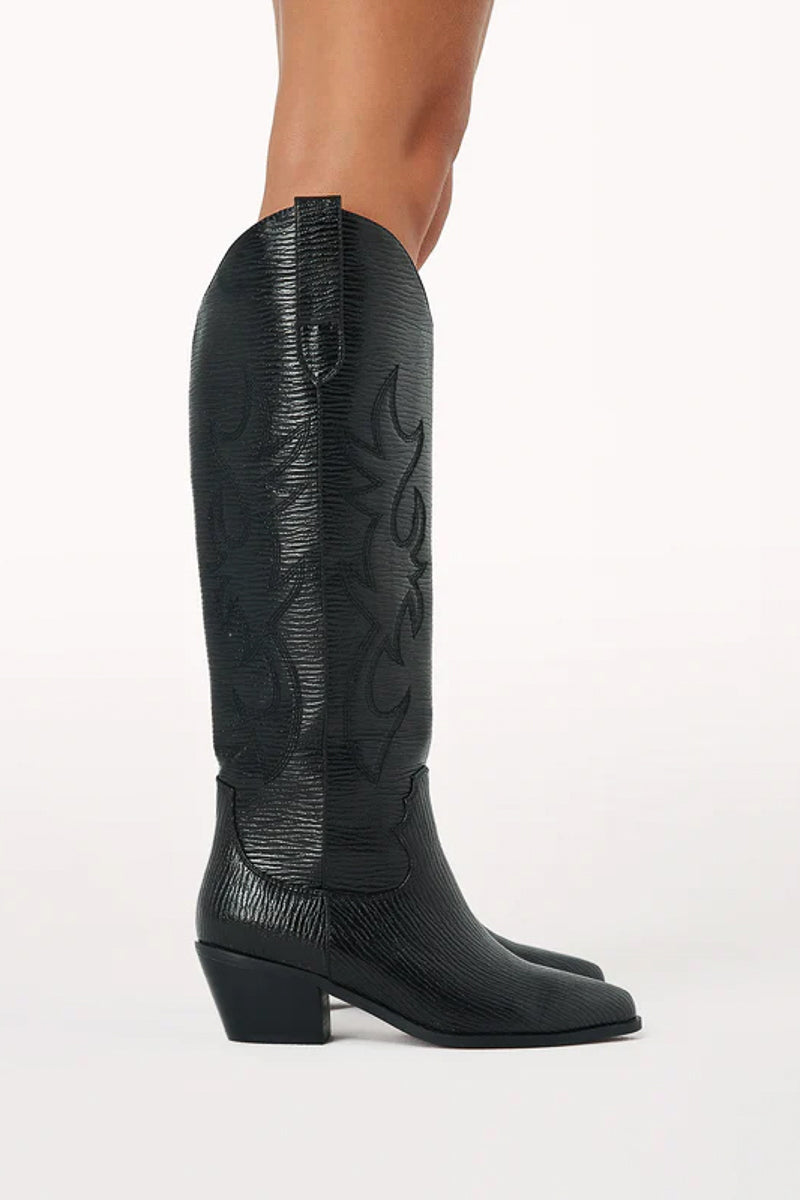 black texture urson billini australia cowgirl boots - coastal cowgirl