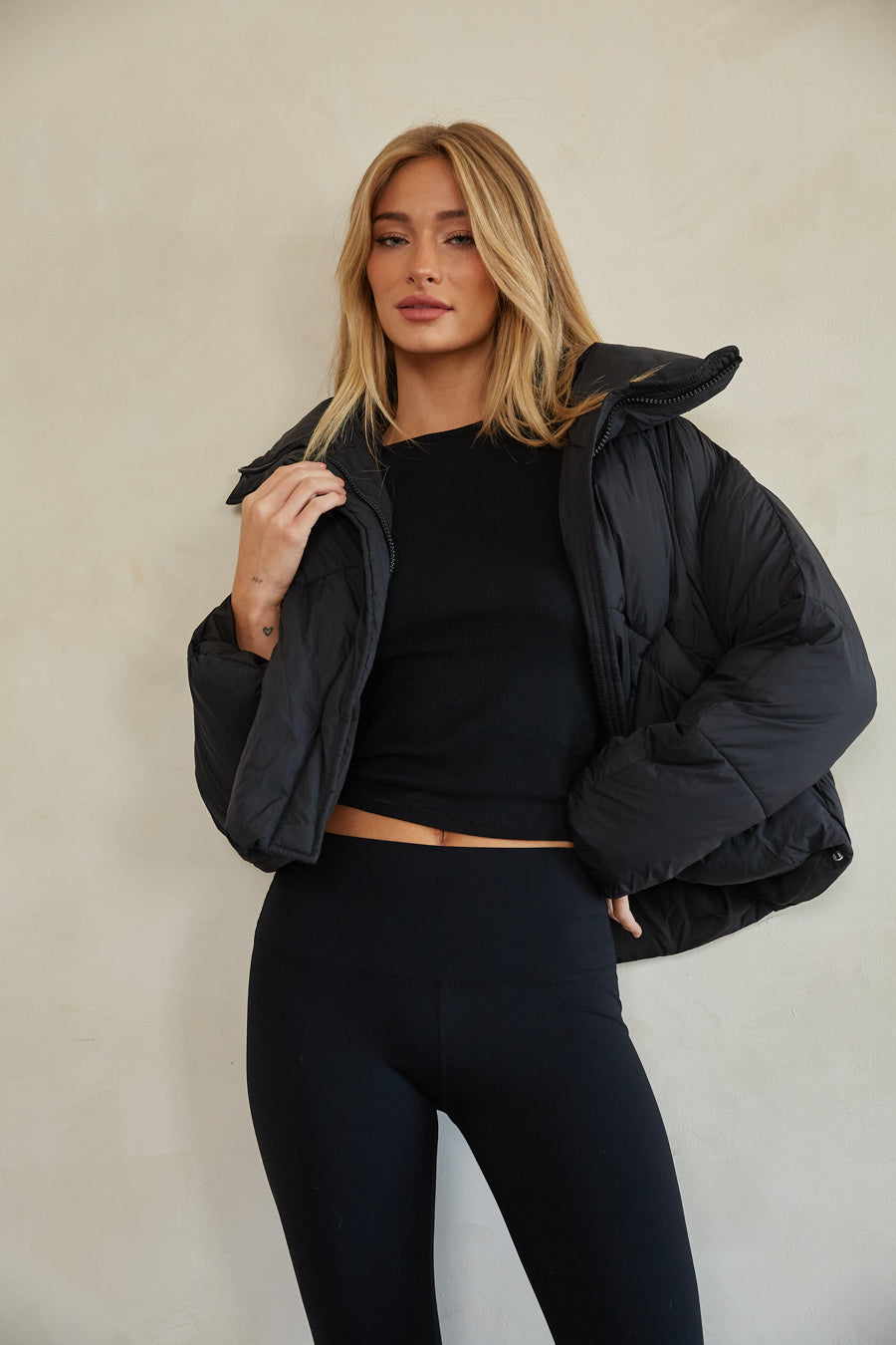 Violet Cloud Puffer Jacket