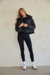 Violet Cloud Puffer Jacket