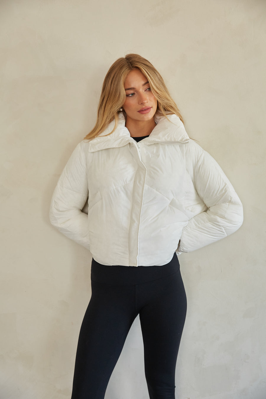 Violet Cloud Puffer Jacket