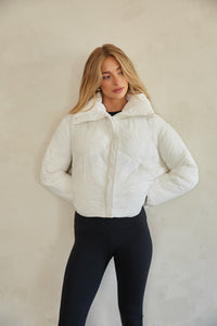 Violet Cloud Puffer Jacket