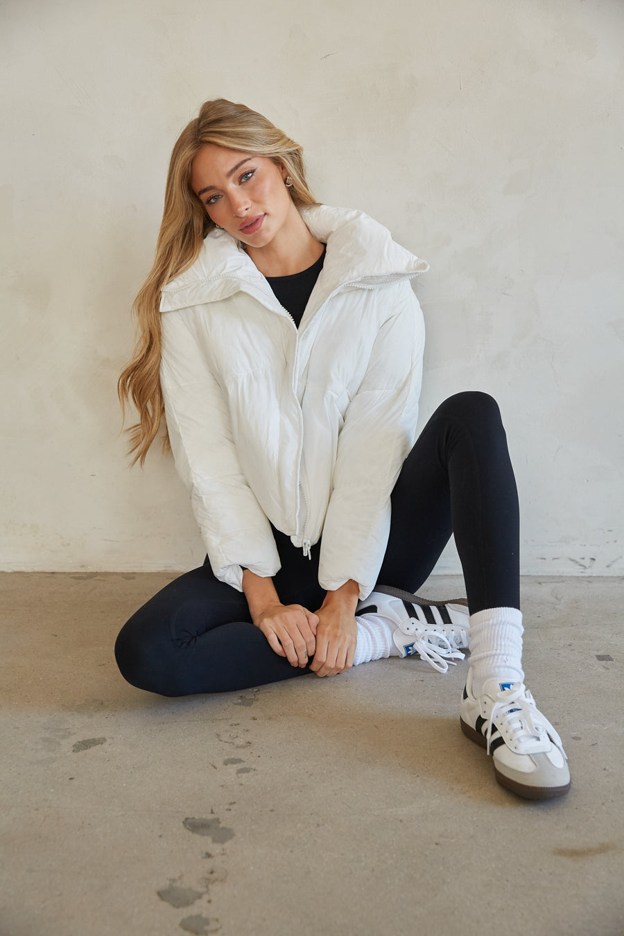 Violet Cloud Puffer Jacket • Shop American Threads Online Boutique