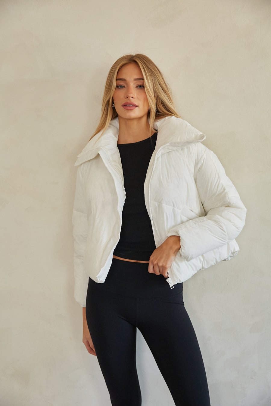 Violet Cloud Puffer Jacket • Shop American Threads Online Boutique