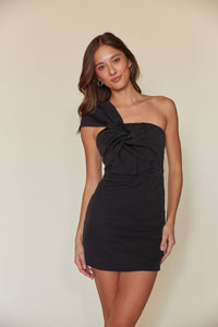 Zola One Shoulder Mini Dress | Twist Front Bodycon Mini Zola One Shoulder Mini Dress | Twist Front Bodycon Mini