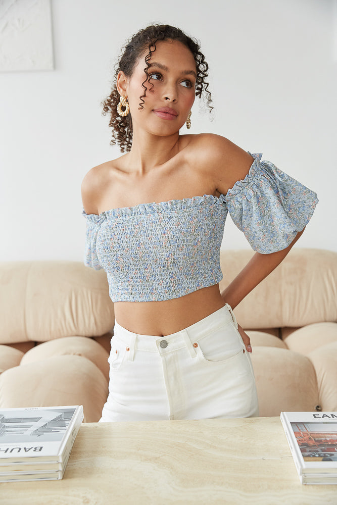 Skylar Off Shoulder Crop Top