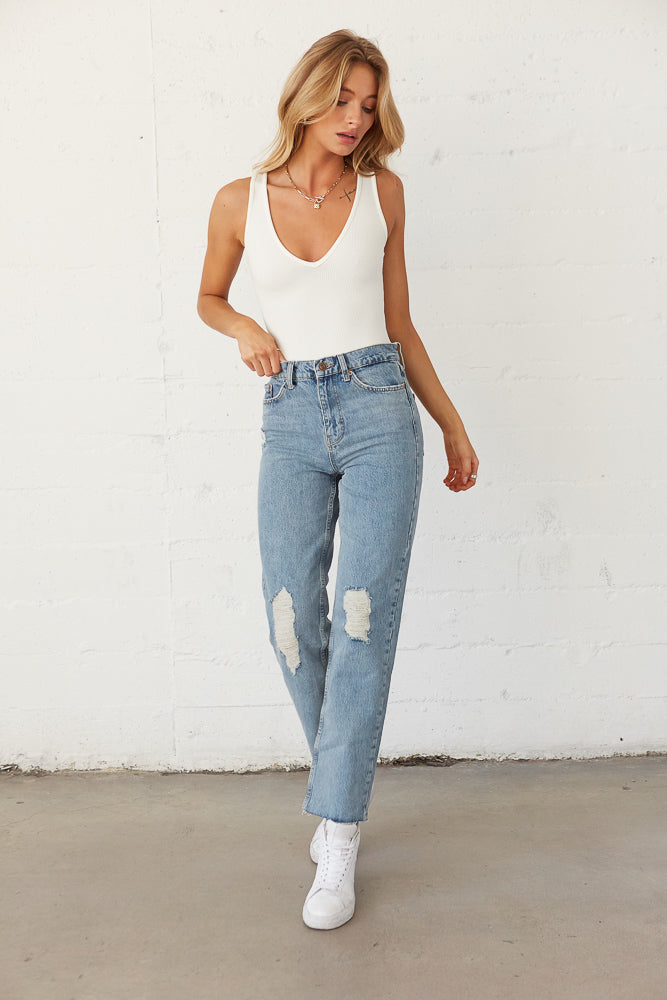 Wholesale thick thread jeans For A Pull-On Classic Look 