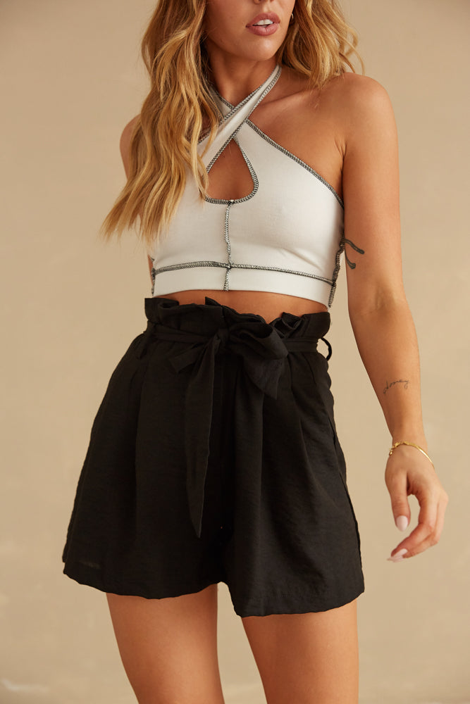 Kelly High Rise Belted Shorts
