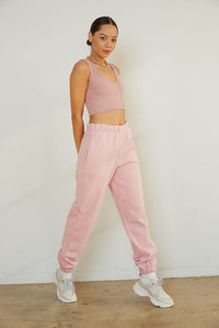 90s Baggy Sweatpants In Pink