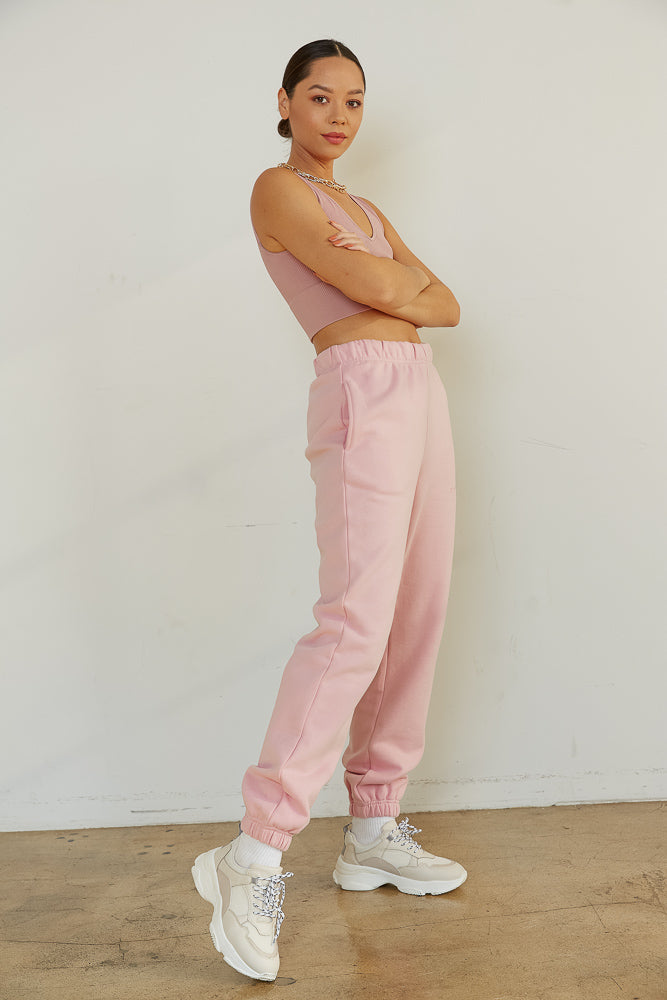 90s Baggy Sweatpants In Pink