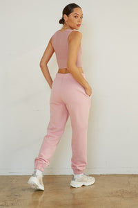 90s Baggy Sweatpants In Pink