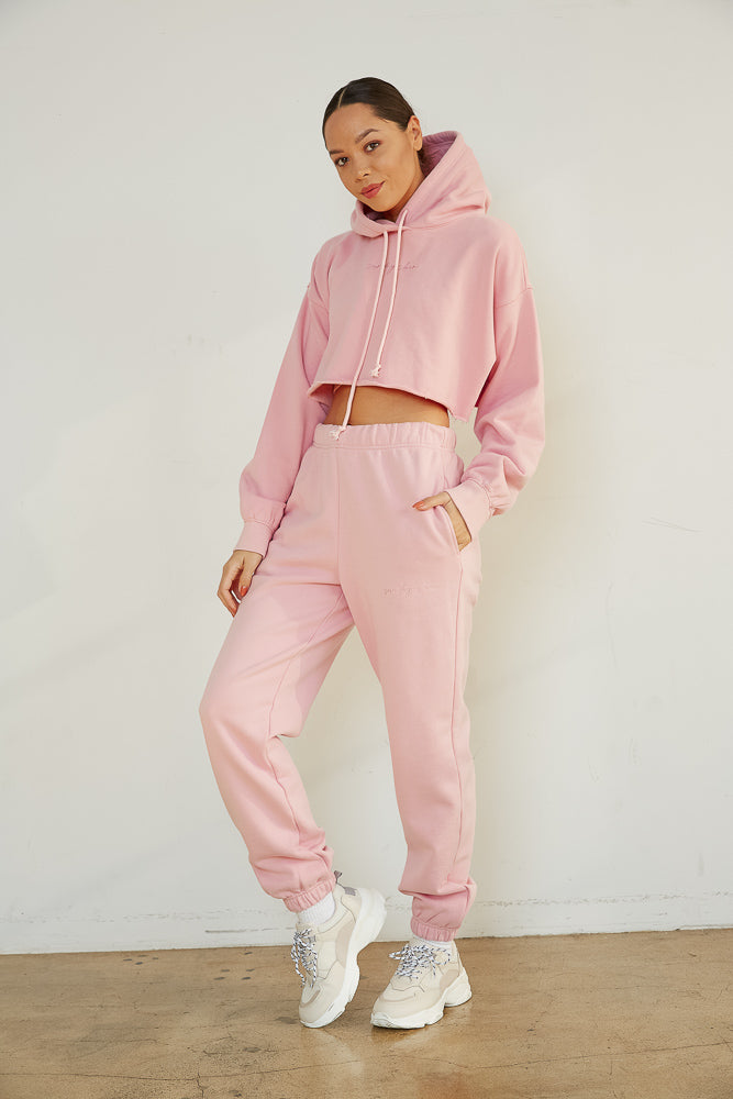 90s Baggy Sweatpants In Pink
