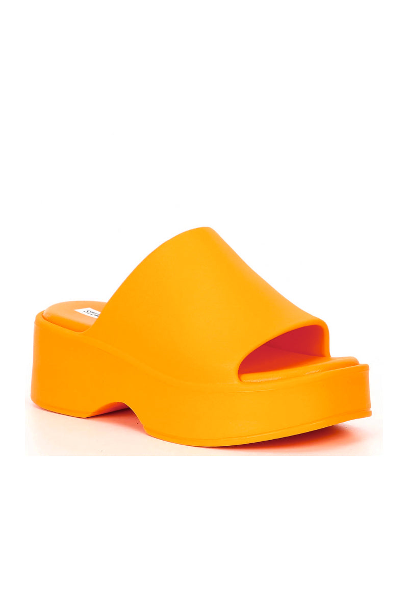orange slide sandal