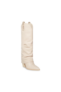 Steve Madden fold over pointed toe western boots
