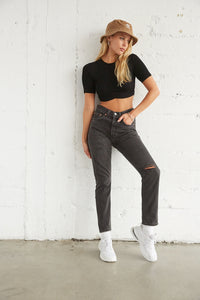 Levi's 501 Straight Jeans In Black