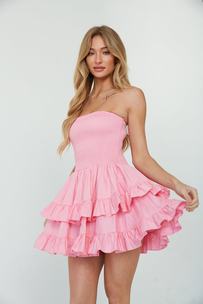 Alana Double Twist Strapless Maxi Dress • Shop American Threads Women's  Trendy Online Boutique – americanthreads