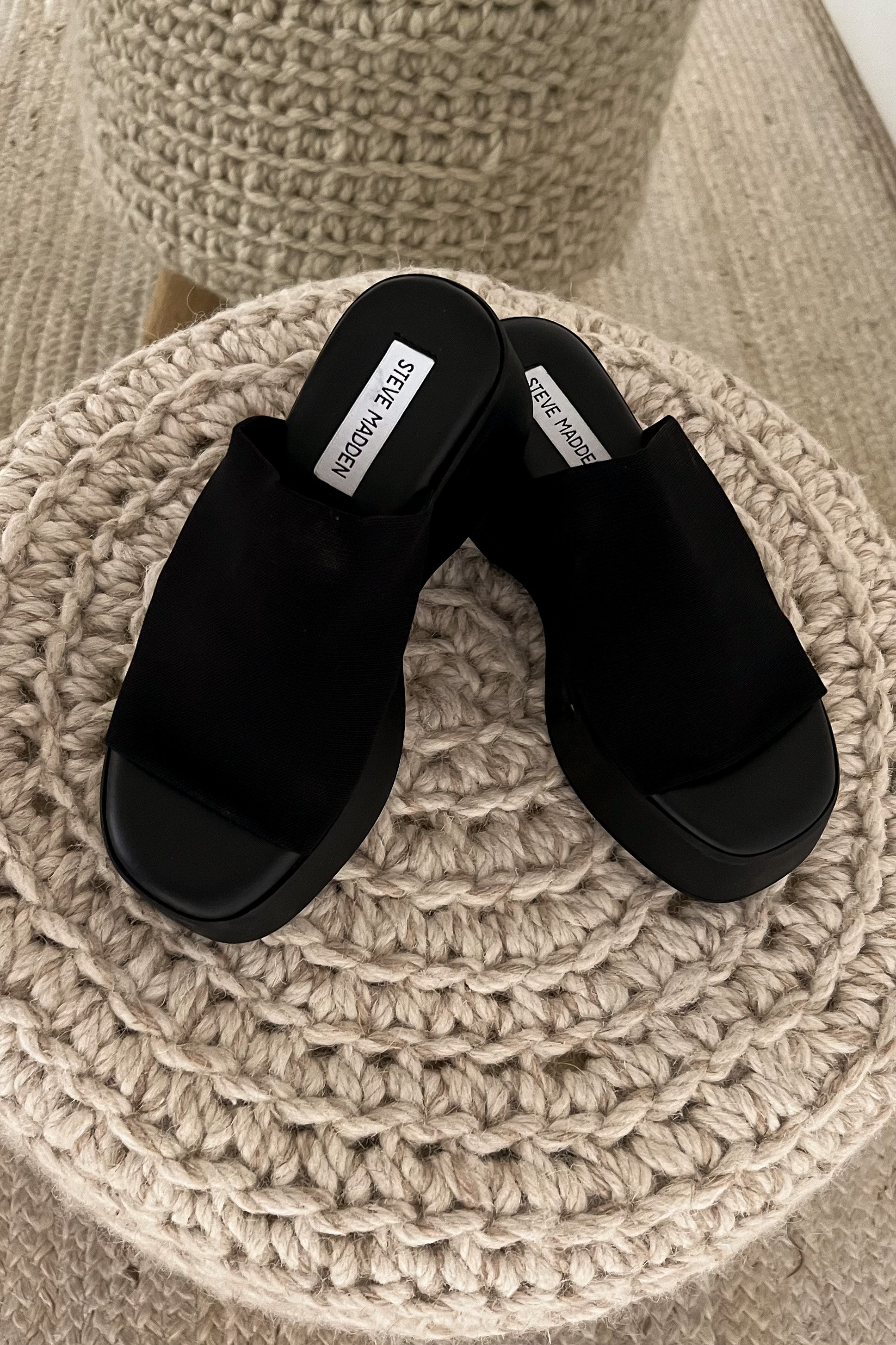 Steve Madden Women's Leather Slide Sandal | Costco