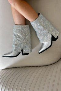 Azalea Wang Annabelle Silver Western Boots