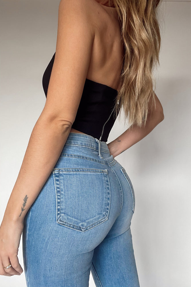 Back detail on the jeans. 
