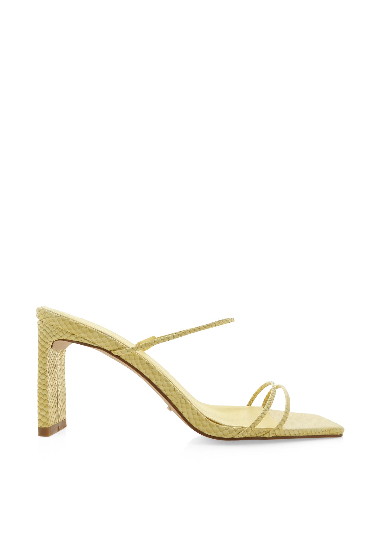 yellow block heels - katherine by billini