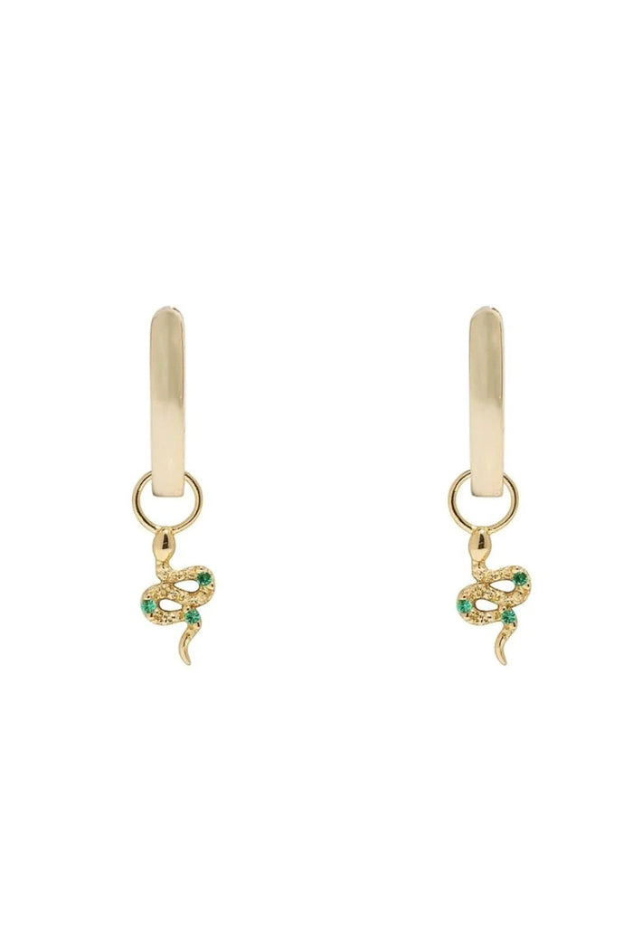 Snake charm earrings - five and two