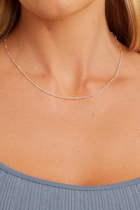 silver Gorjana chain necklace