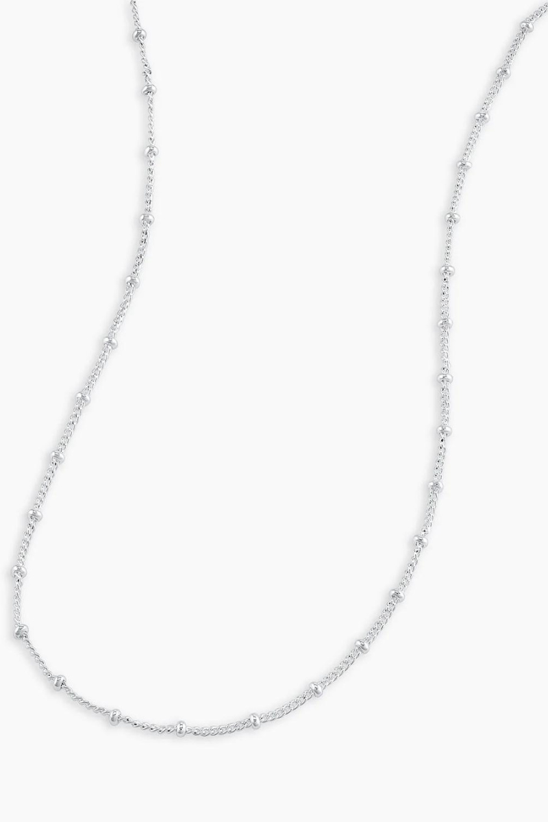 dainty chain necklace in silver