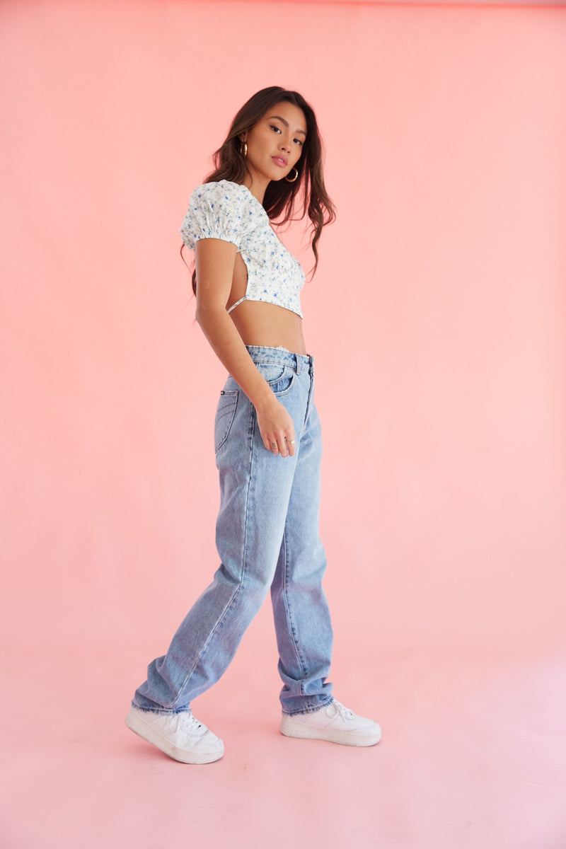 Rolla's Classic Straight Jeans in 90s Blue