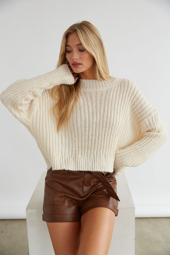 knit sweater top - what to wear to brunch in the fall - going out - happy hour - dinner 