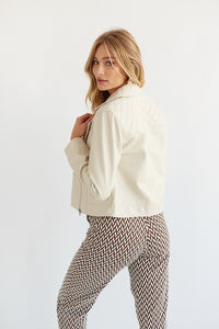 cream moto jacket
