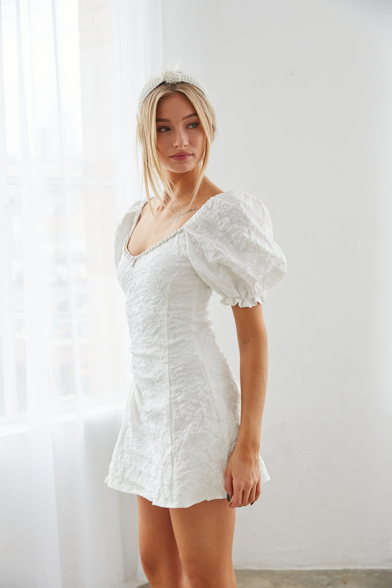 little white lace dress with sleeves Short White A-Line Illusion Neck Long Sleeves Lace Wedding Dresses