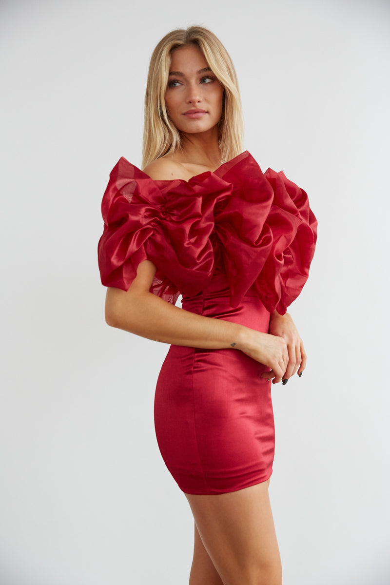 sexy red holiday dress - Valentine's date dress