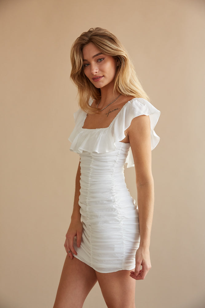 white sorority rush dress
