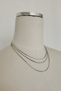 silver layered necklaces